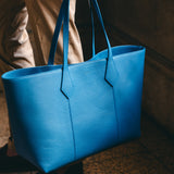 Large Tote Bag #cerulean blue