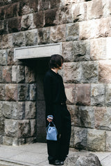Kinchaku Bag # smoky blue