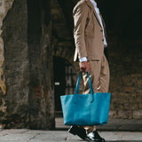 Large Tote Bag #cerulean blue