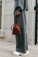 Kinchaku Bag #burgundy