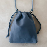 Kinchaku Bag # smoky blue