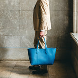 Large Tote Bag #cerulean blue