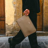 Twin Clutch Bag #taupe